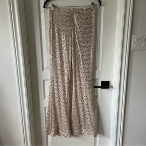 NWT H&M Sequin Flared Pants 6